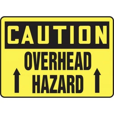 Accuform OSHA CAUTION SAFETY SIGN OVERHEAD MEQM635VP MEQM635VP